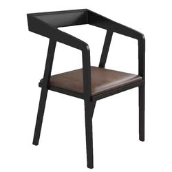 Industrial style solid wood dining chairs BBQ leisure chairs cafe restaurant bar tables and chairs stools wrought iron chairs back chairs