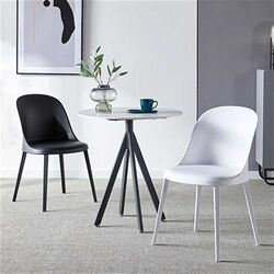 Rock plate round table negotiation table and chair combination household dining table dining table small round table negotiation table coffee table one table four chairs