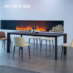 Italian home dining table and chair combination simple modern designer rectangular dining table living room office desk customization