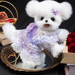 High-end dog clothes Maltese Yorkshire princess dress small dogs and kittens autumn new pet clothing