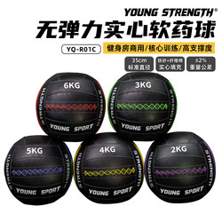 Non-Elastic Soft Medicine Ball for Core Strength Training, Solid Wall Ball, Gravity Ball, Gym Personal Training Wallball
