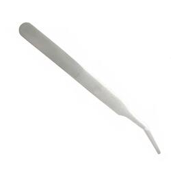 Vitesse 90-SA fine, precise, highly elastic, anti-magnetic, anti-acid, curved flat head, round head stainless steel tweezers