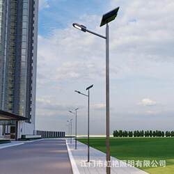 Solar street light outdoor waterproof new rural street square high pole light modern simple super bright road lighting