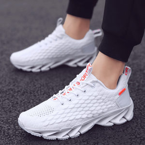 
Poragomla large size breathable men's shoes spring and autumn mesh popular men's trendy shoes casual sports running blade men