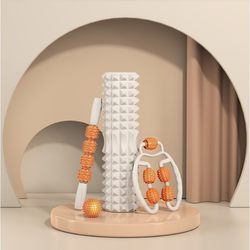 Foam Roller Massager Complete Set of Muscle Relaxers Yoga Roller Massage Mace High Hardness Solid Leg Roller