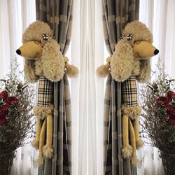 Cartoon Curtain Tiebacks and Decorative Accessories for Young People, Fashionable Forest-Style Room Decoration, Princess Style, High-End Ins Style