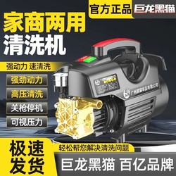 German Imported Julong Black Cat High-Pressure Car Washer for Home Use, 220V High-Power Fully Automatic Car Cleaning Machine, Car Washing Pump