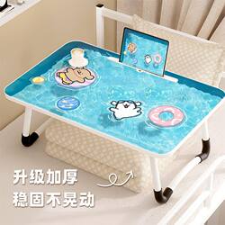 Summer Line Art Puppy Folding Bed Table Dormitory Study Table Dining Table Small Computer Table Bay Window Folding Table