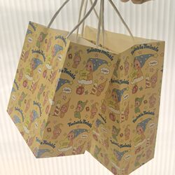 ins Simple Healing Star-Themed Gift Tote Bag Paper Bag for Girls, High-End Niche Light Luxury, High Aesthetic Value Gift Bag