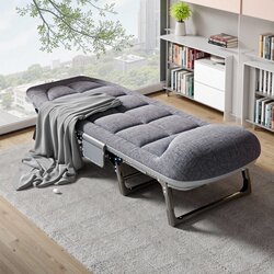 Storage Stool 2025 New Model Lunch Break Sofa Stool, Foldable Bed, Shoe Changing Stool, End-Of-Bed Stool, Single Bed, Extra Thick and Reinforced