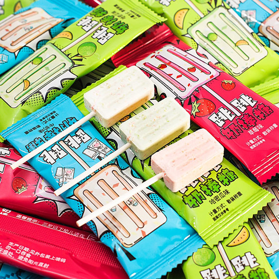 
Big price reduction [30 yuan off immediately] Popping candy milk lollipop milk flavor fruit flavor children's candy casual snacks