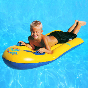 Body intelligent thickened children's water inflatable surfboard learning swimming kick -water floating board foam summer toys
