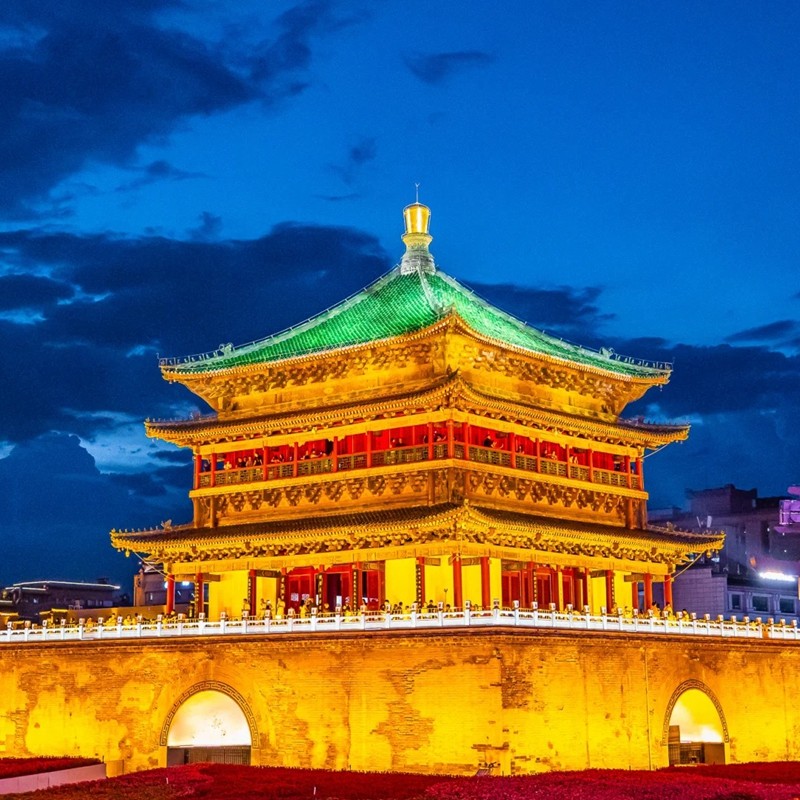 2人起一单一团 含机票 陕西旅游西安华清宫延安壶口5天4晚私家团