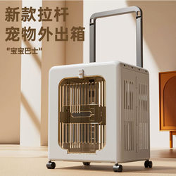 Foldable Cat Travel Crate, Breathable Outdoor Carrier, Large-Sized Pet Supplies, Dog Carrier, Outdoor Travel Box