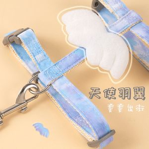 Cat traction rope can adjust the cat rope cute wings, wings, kittens to go out for special chest back with pet dog supplies