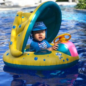 Sunan Children's Swimming Circle Bao Bao Boat Infant Axillary Car Bayak is over 1-3 years old and 6 months old anti-rollover
