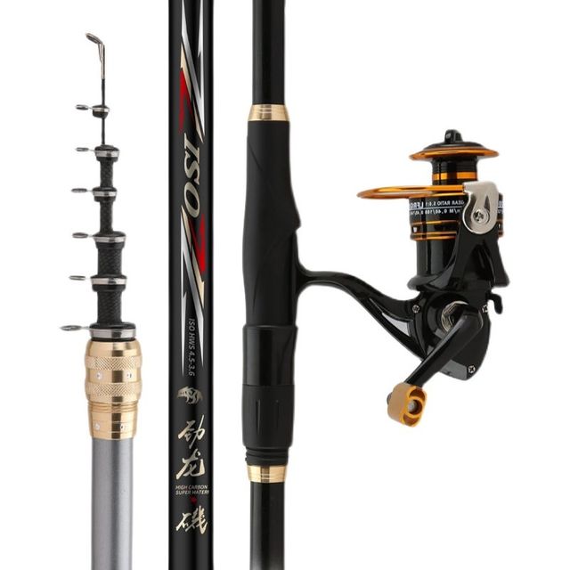 
High-carbon long-section multi-positioning rocky pole equipped rocky fishing rod rocky pole ultra-light ultra-hard long-distance casting pole sea pole full-hand sea pole