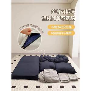 
Human and dog nest, lazy sofa, light luxury, Nordic single and double, simple balcony, home living room, foldable 001 bed