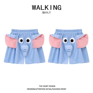 
[Limited time discount of 50% off] Elephant Shorts Cute Loose Pajamas Pants Autumn Funny Couple Big PJ New