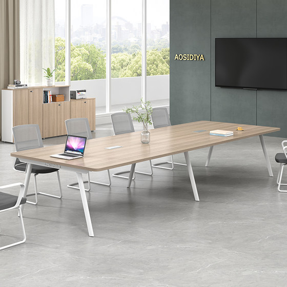 
Conference table long table office desk and chair combination simple small long furniture modern negotiation table training table office