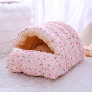 
High-end cat nest, detachable cat room, enclosed cat bed, winter warm cat sleeping bag, plus velvet and thick dog kennel, small dog kennel