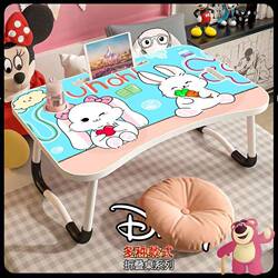 Bed Laptop Desk, Foldable Small Table for Student Dormitory, Room Study Desk, ins Trendy Internet-Famous Table