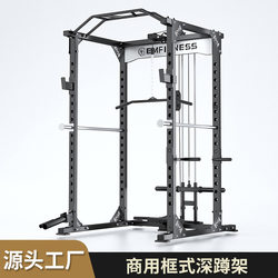 Frame-Style Squat Rack, Free Weight Bench Press Rack, Multi-Functional Home and Commercial Fitness Equipment, Barbell Half-Frame Gantry Rack