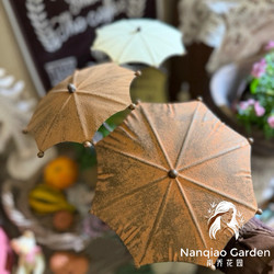 【Nanqiao Garden】Ins-Style Vintage Iron Art Small Umbrella Flower Stand Garden Decoration Ornament Miscellaneous Item