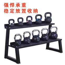 Dumbbell Rack, Kettlebell Rack, Fitness Equipment Storage Rack, Double-Layer Kettlebell Rack, Storage Rack, Round Head Hexagonal Dumbbell Kettlebell Rack