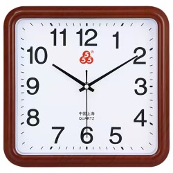 Shanghai Sanwu Brand Silent Wall Clock for Living Room and Bedroom, Modern and Simple, Elegant Home Quartz Clock