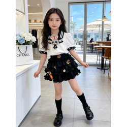 Girls' Dress Summer 2026 New Judy Summer Outfit Set Bunny Police Officer Costume Children's Stunning Cake Dress