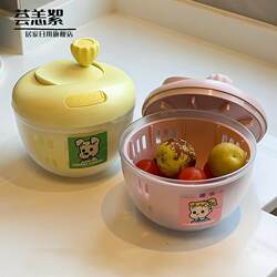 Vegetable Dehydrator, Household Salad Spinner, Fruit Spinner, Vegetable Basket, Rotating Vegetable Washer, Kitchen Water-Draining Tool