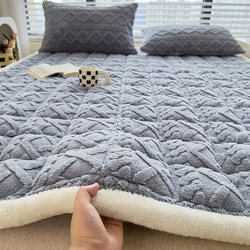 Milk Velvet Mattress Soft Pad Winter Home Bedroom Mattress Pad Student Dormitory Single Mattress Bedding Fleece Pad
