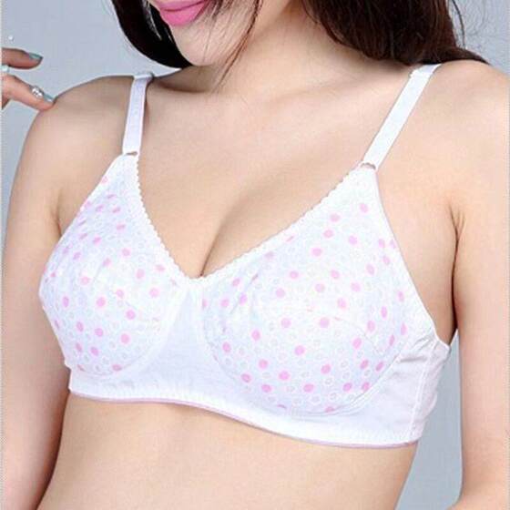
Middle-aged and elderly old-fashioned cloth bra pure cotton mother's cloth bra girl's no steel ring no sponge underwear large size wide