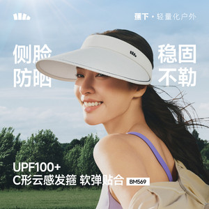 
Jiao Xia empty top hat women's sun protection hat new headband type anti-UV outdoor cycling sports white sun hat