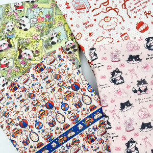 
Cartoon animation tablecloth cotton linen fabric encrypted fabric rectangular dining tablecloth decorative DIY cloth tea tablecloth tablecloth