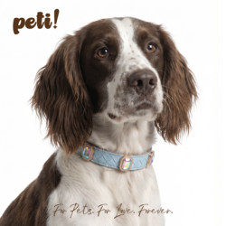 Peti* Diamond Pet Woven Collar Large and Small Sizes Dog and Cat Leash Leather Pet Collar Accessories