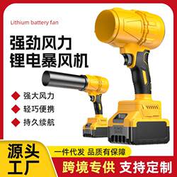 Lithium Battery High-Power Blower for Dust Removal, Car Washing, Water Blowing, Portable Household Violent Turbo Fan Machine