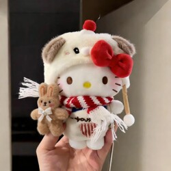 [Authentic] Hello Kitty Plush Doll Keychain Backpack Accessory Girlfriend Birthday Best Friend Gift