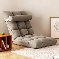 Lazy Sofa Tatami Single Folding Bed Backrest Chair Floor Cushion Bay Window Legless Recliner for Sitting and Sleeping