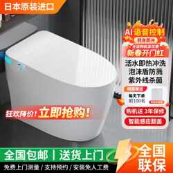 Original Japanese Smart Toilet with Automatic Lid Opening, Instant Hot Water Flushing, No Water Pressure Limit, Integrated Toilet Seat