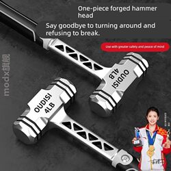 Hammer, Octagonal Hammer, Sledgehammer, Tool for Breaking Walls, Super Hard Solid Masonry Hammer, Integrated Sledgehammer