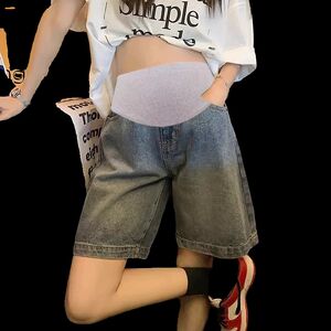 
Maternity shorts, summer outer wear, thin denim wide-leg pants, early pregnancy summer large size five-point leggings summer wear