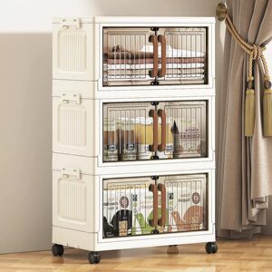 
[Moon Exclusive] Toy rack multi-layer storage cabinet wheeled storage cabinet organizer box plastic bedside table