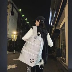 Flying Man Burst Pattern Backpack Fashion Badge Unisex Student School Bag Large Capacity Casual Travel Backpack Laptop Bag