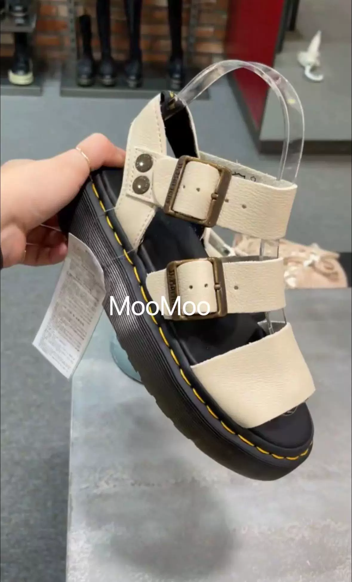 【支持鉴定】清仓韩国正品直邮Dr.Martens Gryphon Quda女士凉鞋-Taobao