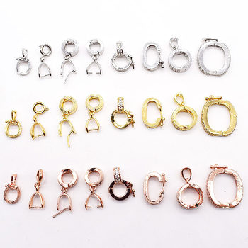 Silver plated universal buckle, double opening buckle, multiple clip buckles, pendant buckle