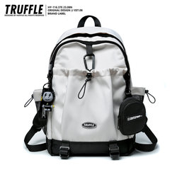 Truffle Trendy Brand Backpack for Male College Students, School Bag for Female High School and Junior High School Students, Large Capacity Computer Travel Backpack