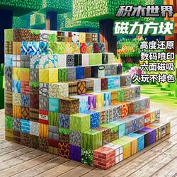 Minecraft Magnetic Blocks Magnet Magnetic Stone Mini Building Blocks Educational Assembly Boy Toy Children's Gift