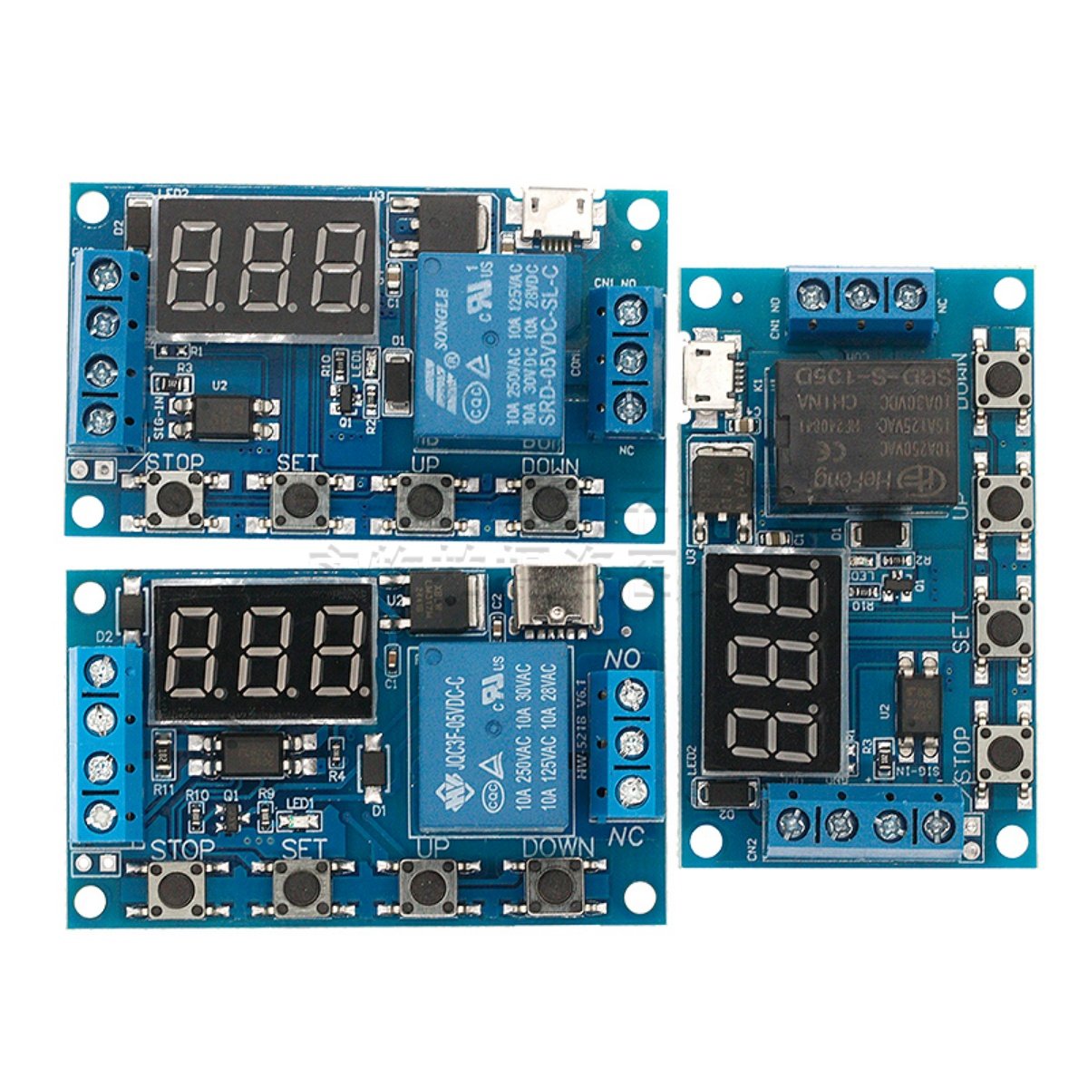 Jiaqisheng JQS 1-Channel DC Time Relay Module 6-30V with Reverse Protection